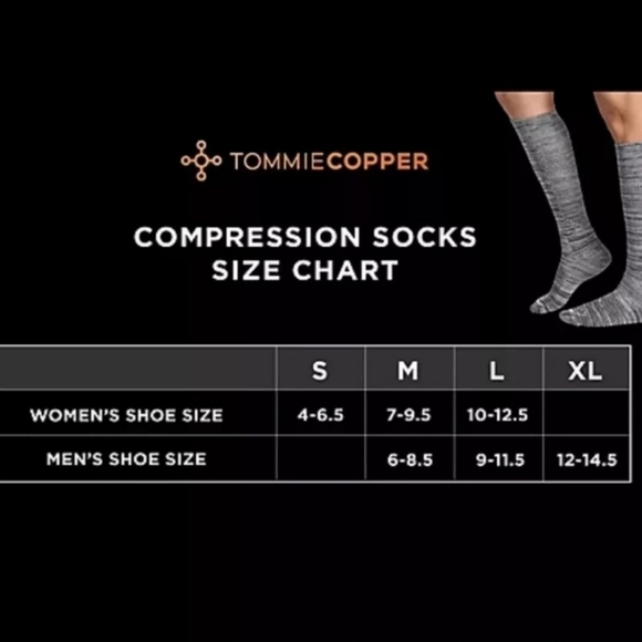 TOMMIE COPPER Compression Over Calf Socks Jade Green 4 Pc Nanoglide Large NWT - Picture 4 of 15
